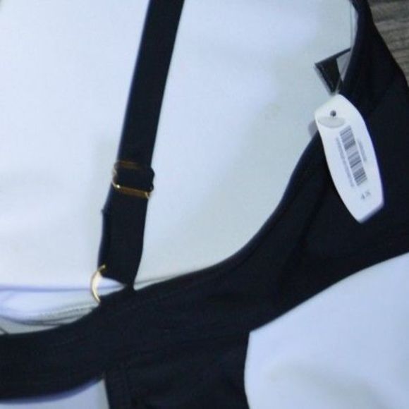 NWT Adore Me Keyhole Plus Size 4X One-Piece Swimsuit Black & White - Picture 2 of 11